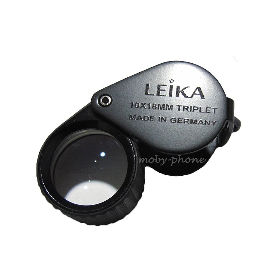 LEIKA กล้องส่องพระ กล้องส่องเพชร 10X18MM - Loupe (สีดำหุ้มยาง)