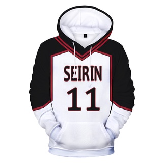 เสื้อกันหนาว เสื้อฮู้ดดี้ พิมพ์ลายอนิเมะ Kuroko No Basket 3D Slam Dunk SEIRIN โอเวอร์ไซซ์ สําหรับผู้ชาย ผู้หญิง