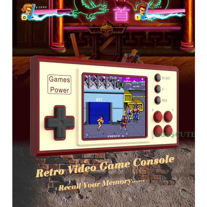 3.0 Inch Classic Video Game Console Built-in 500 Games Mini Portable ...