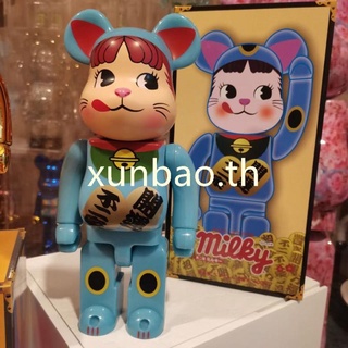 Peko Bearbrick Action Figurine Toy ตุ๊กตาแอ็คชั่น 28cm Height 400% Collections ของสะสม