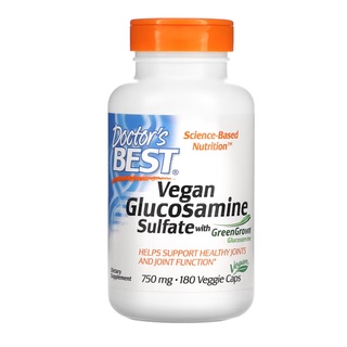 Doctors Best, Vegan Glucosamine Sulfate 750 mg 180 Veggie Capsules