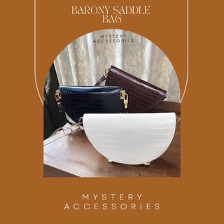 B348-B350: Barony Saddle Bag | Mystery Accessories กระเป๋าถือ กระเป๋าครอสบอดี้