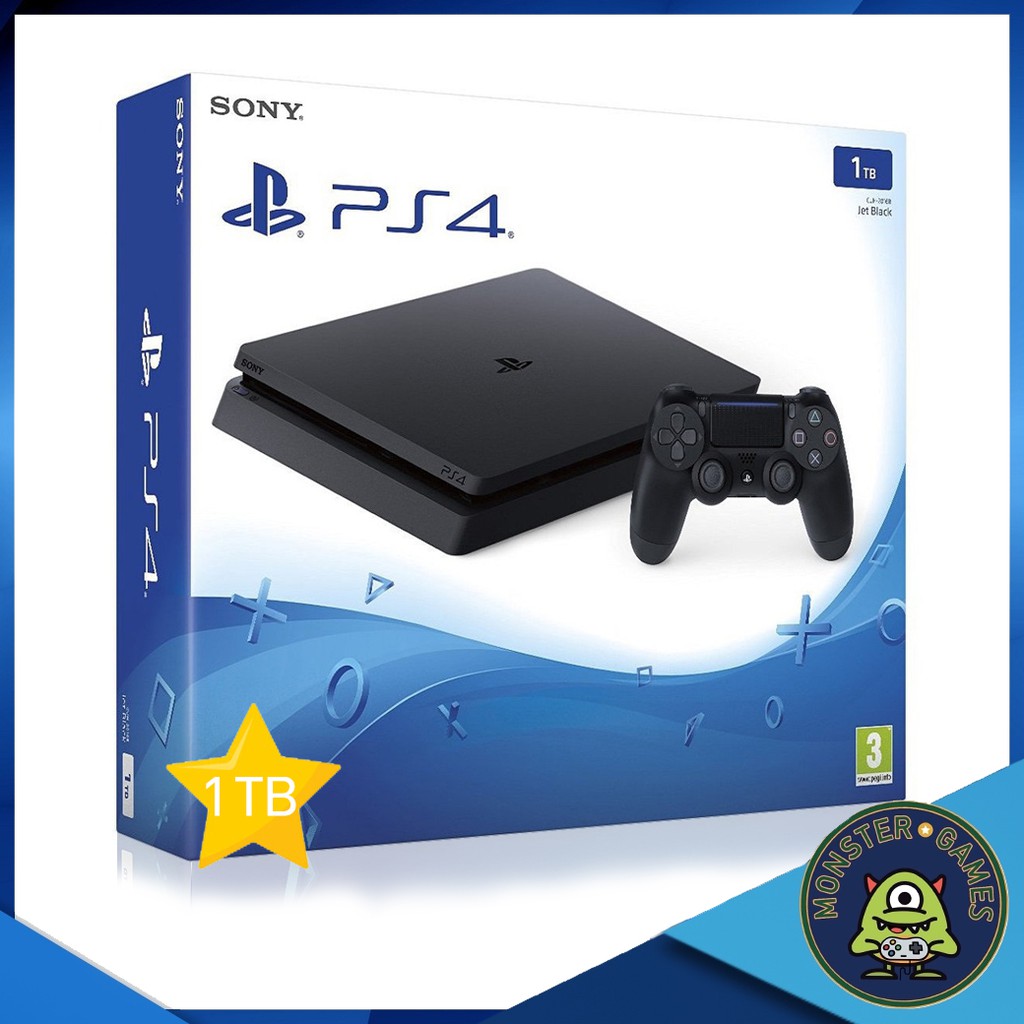 เครื่อง PS4 Slim : Jet Black 1 TB ประกันศูนย์Sonyไทย 1ปี 3เดือน ...