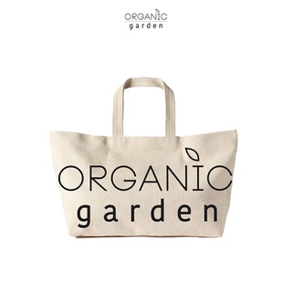 กระเป๋าผ้าแคนวาส สกรีนโลโก้ Organic garden