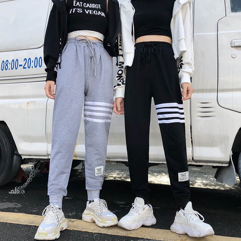 กางเกงเลกกิ้ง ขาแคบ ทรงหลวม เข้ากับทุกการแต่งกาย แฟชั่นฤดูใบไม้ผลิ และฤดูใบไม้ร่วง สไตล์เรโทร สําหรับผู้หญิง