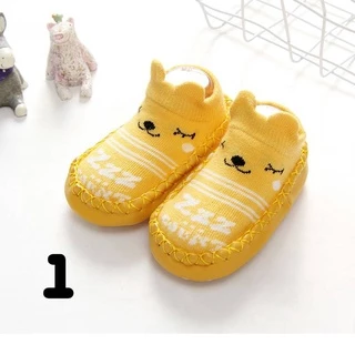 🎀รพร้อมส่ง รองเท้าหัดเดินพื้นกันลื่น รองเท้าหัดเดินลายน่ารัก