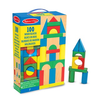 Melissa &amp; Doug - 100 Wood Blocks Set