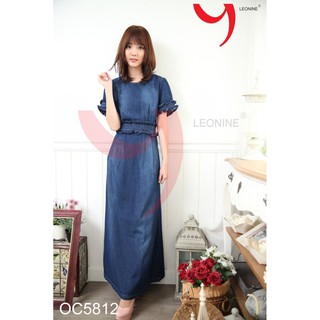 แม๊กซี่เดรสยีนส์, แซกยีนส์ยาว ,เดรสยีนส์ยาว,ชุดยีนส์ยาว,ชุดยีนส์ Dress Jeans Leonine OC5812