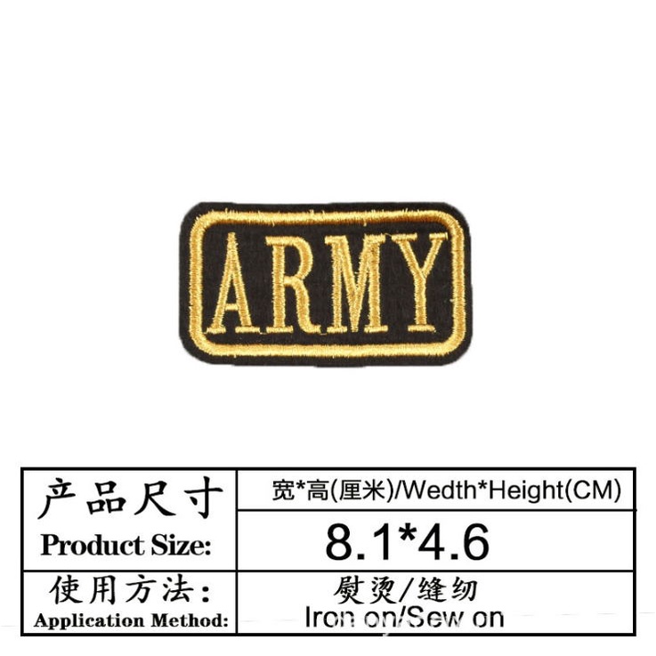 ด้ายทองด้ายเงิน Preppy สไตล์ Badge Epaulette Armband รูปที่ 7