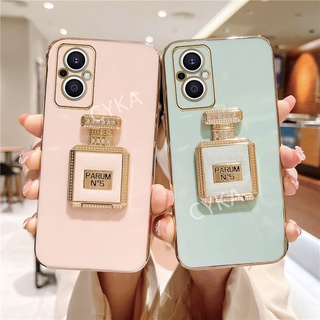 ใหม่ เคสโทรศัพท์มือถือ ชุบไฟฟ้า ขอบตรง พร้อมที่ตั้งวาง หรูหรา สําหรับ OPPO Reno8 Z 5G Reno8Z Reno 8Z 5G