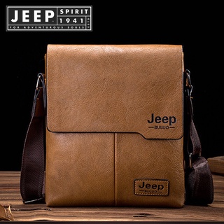 JEEP SPIRIT 1941 ESTD (ส่งฟรี) กระเป๋าสะพายไหล่ กระเป๋าหนัง สําหรับผู้ชาย