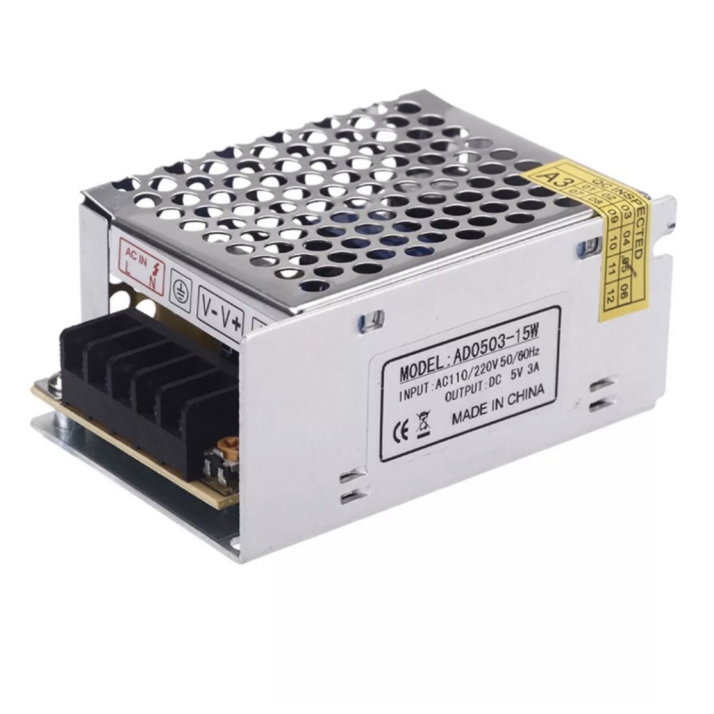 Power Supply 5V 3A power transformer switch  for LED stripAC 100V ~ 240V to DC 5V 3A 15W ราคา ถูกที่สุด ดีลบีเคเค แกลเลอรีภาพที่ 6