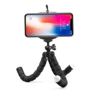 โปรโมชั่น : ขาตั้งกล้องปลาหมึกยักษ์ฟองน้ำยืดหยุ่นขนาดเล็กสำหรับ lPhone Samsung Xiaomi Huawei โทรศัพท์มือถือสมาร์ทก