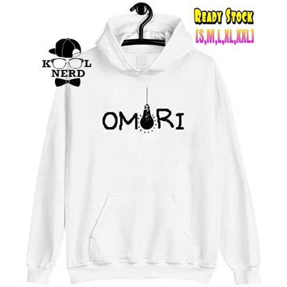 JAPANESE MANGA ANIME HOODIE JUMPER WITH OMORI LOGO SCREEN PRINTING (READY SIZE S-XXXL)