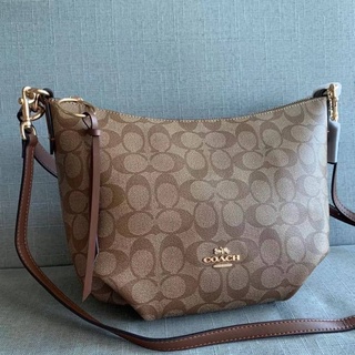 SMALL SKYLAR HOBO IN SIGNATURE CANVAS (COACH 90738)