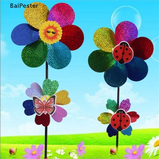 [BaiPester] กังหันลม ประดับเลื่อม หลากสี ของเล่นสําหรับเด็ก ตกแต่งบ้าน สวน ♨เปิด