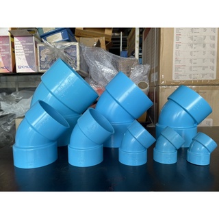 ข้องอประปา 45 องศา บาง สีฟ้า ตรา ช้าง SCG ขนาด 1 1/4 นิ้ว ถึ…