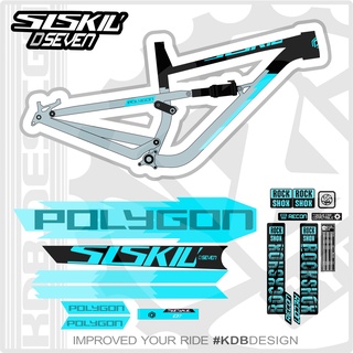 Siskiu สติกเกอร์ติดกรอบจักรยาน D7 2021 2022 และตะเกียบ ROCKSHOX