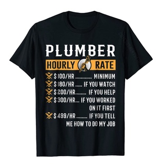 ขายดี เสื้อยืดลําลอง แขนสั้น พิมพ์ลาย Plumber Hourly Rate s สไตล์ฮิปฮอป สตรีท สําหรับผู้ชาย NNlmmn80EIgheb99Size S-5XL