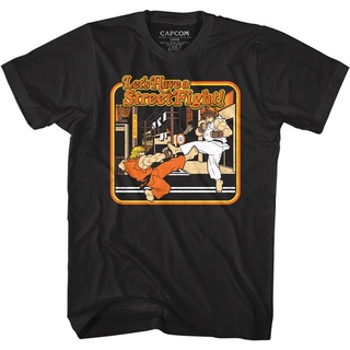 เสื้อยืด พิมพ์ลายการ์ตูนคาราเต้ Street Fighter Ryu Ken Storybook สําหรับผู้ชาย