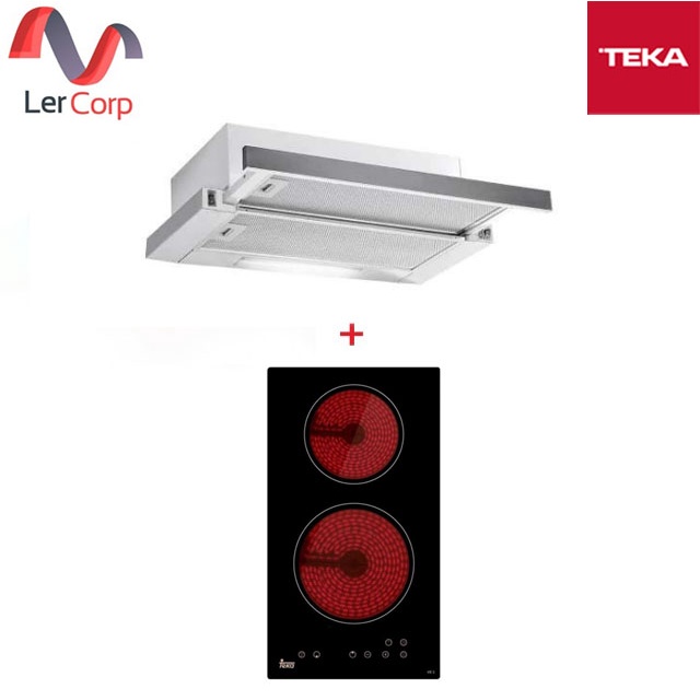 (TEKA) เครื่องดูดควัน รุ่น EL 60 + เตาไฟฟ้าแบบฝัง รุ่น VE 2 NK