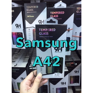 Samsung A42 5G ฟิล์มกระจกนิรภัยกันรอยแบบเต็มจอ(full frame)(black)