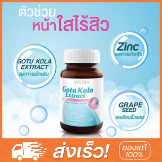 Vistra Gotu Kola Extract+Zinc 30 Capsule