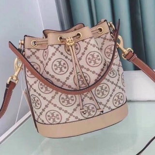 TORY BURCH T Monogram Jacquard Bucket Bag