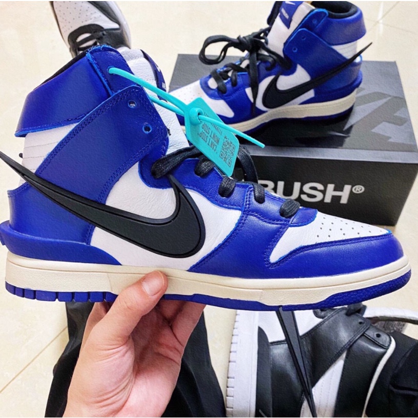 ♣Ambush x Nike Dunk High “Deep Royal Blue” High Top Sneakers Men Women Running Shoes Basketball shoes