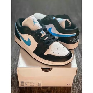 NIKE AIR JORDAN 1 LOW BLACK UNIVERSITY BLUE（W）