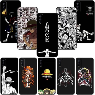 เคสโทรศัพท์ซิลิโคน TPU แบบนิ่ม ลาย SL35 อนิเมะ One Piece Luffy สีดํา สําหรับ vivo Y71 Y81 Y91 Y91C Y93