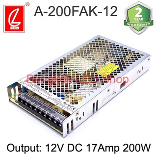 A-200FAK-12 , A-200FAK-24  200W  POWER SUPPLY สวิตซ์ชิ่งพาวเวอร์ซัพพลาย ยี่ห้อชงเหลียง หม้อแปลงสำหรับแอลอีดี รุ่