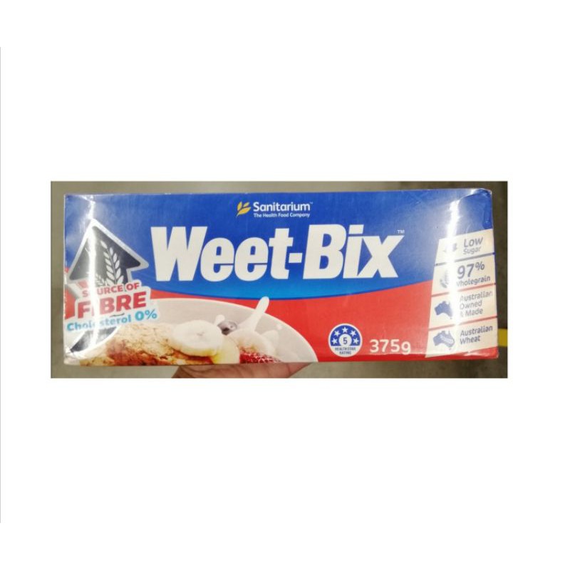Weet​ Bix ซีเรียล​ ธัญพืชอัดแท่ง​ สำหรับอาหารเข้า​ ขนาด​ 375​ กรัม