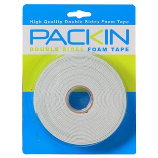 Adhesive tape PACK IN 21MMX5M 2 SIDE FOAM TAPE Stationary equipment Home use เทปกาว อุปกรณ์ เทปโฟม 2หน้า PACK IN 21 MMX5