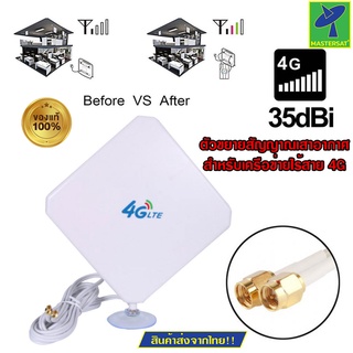 Mastersat 4G Antene W435 35dBi ตัวขยายสัญญาณเสาอากาศสำหรับเครือข่ายไร้สาย 4G เสาอากาศรับสัญญาณสูง เพิ่มความแรงของสัญญาณแ