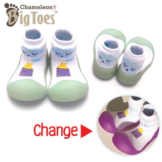 (แพ็คเกจถุง) Chameleon Bigtoes รองเท้าเปลี่ยนสีได้ รองเท้าเด็กหัดเดิน Baby Shoes ลาย Cloudly ก้อนเมฆ