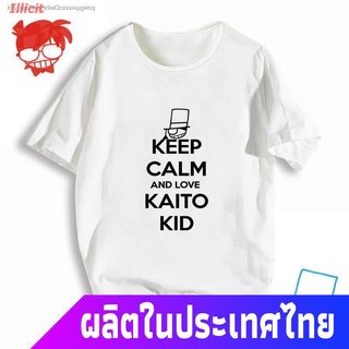 ธรรมดาใส่เดินทางIllicit นักสืบโคนันเสื้อยืดยอดนิยม ราคาต่ำสุดConan T-shirt Name Detective Kudo Shinichi Kaito Kidd Summe