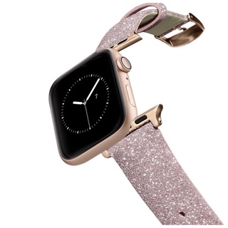 Glitter Watchband 38/40/41mm - Pink w/Gold buckle &amp; adaptor [Pre order]