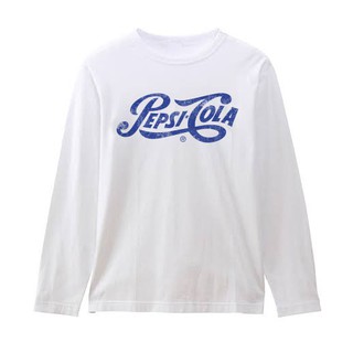 เสื้อยืดแขนขาว สีขาว PEPSI COLA VINTAGE street แฟชั่น  เสื้อยึดแนวๆ ผ้าคุณภาพส่งออก cotton 100% PEPVT001