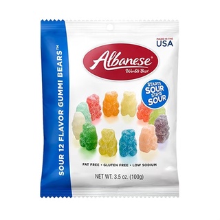 Sour 12Flavor Gummi Bears 100 กรัม หมีเปรี้ยวสีน้ำเงิน