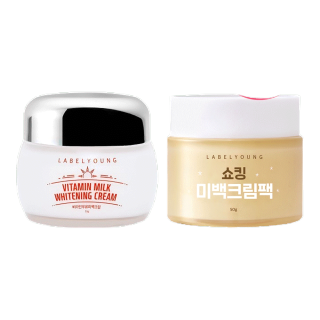 ส่งช้า‼คืนเงินส่งไว🚀24ชม. ครีมหน้าสด LABELYOUNG Vitamin Milk / Shocking Whitening Cream มี 2 สูตร LABEL YOUNG