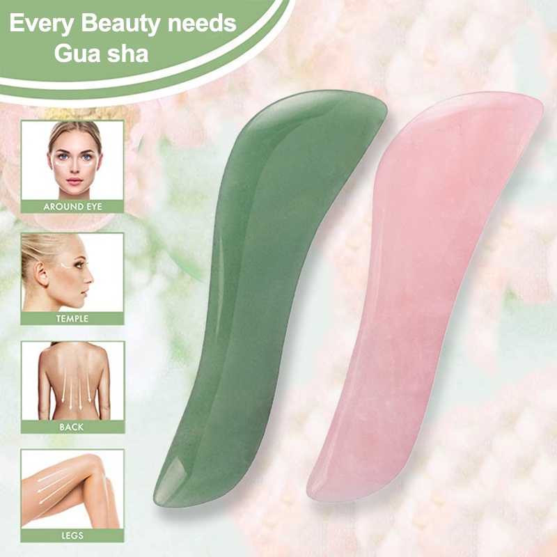 แจกน้ำมันหอมระเหย กัวซา ที่นวดหน้า Rose Quartz กวซา นวดหน้า เครื่องนวดหน้า หินนวดหน้า Gua Sha Jade Roller นวดหน้าเรียว กระชับรูขุมขน ลดริ้วรอย ช่วยลดบวม ขอบตาเรียบเนียน สำหรับนวดยกกระชับใบหน้า