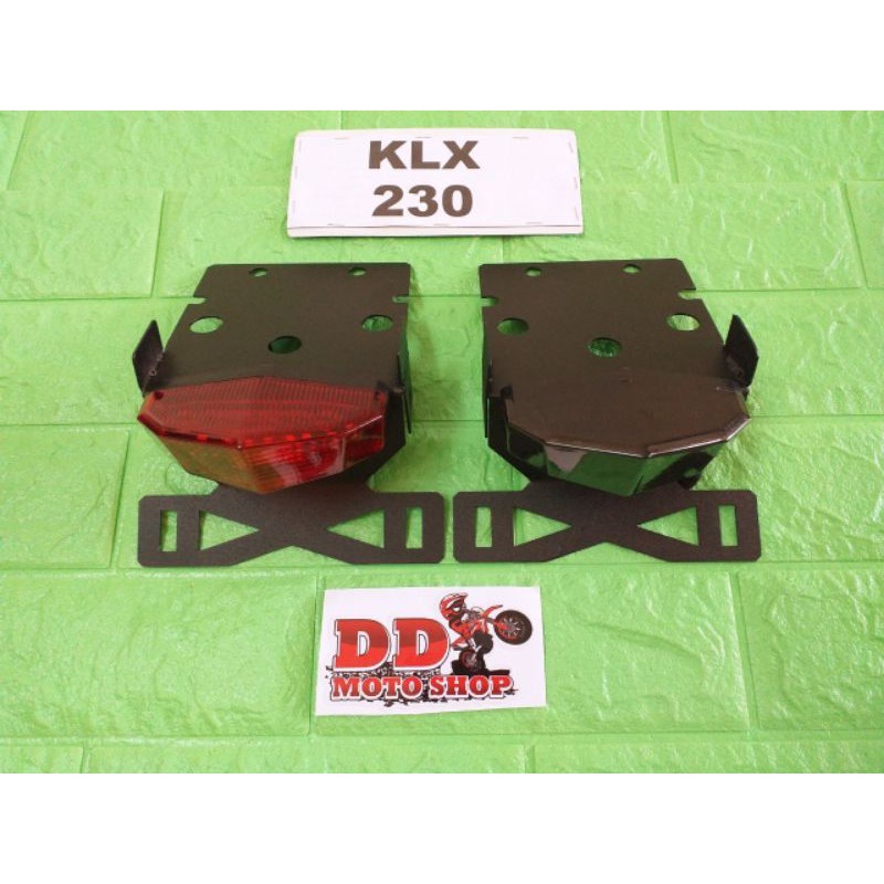 ท้ายสั้น KLX230 #มีไฟเลี้ยวในตัว #โครงเหล็กหนา 1.2 มม. ไฟท้าย KLX230 KLX230SE KLX230SM SHERPA