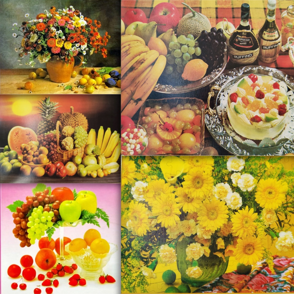จิ๊กซอว์ Jigsaw Puzzle ดอกไม้สวยผลไม้กระเช้า 500ชิ้น ของเล่นเด็ก DIY เกมราคาถูก พร้อมส่ง