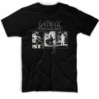 เสื้อยืดผ้าฝ้ายGenesis Band เสื้อยืด - THE LAMB LIES DOWN ON GRAYSCALEL XL  XXL 3XL