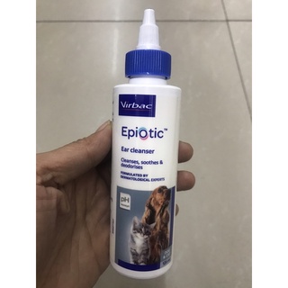 Virbac Epiotic Ear Cleanser 125ml. ใช้สำหรับทำความสะอาดช่องหูสุนัขและแมว