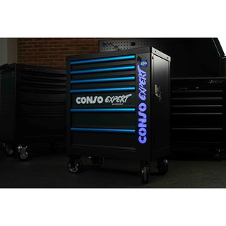 ตู้เครื่องมือ 6 ลิ้นชัก CONSO NO.CS3306-HI 6 Drawer Tools Trolley Black with Led sign factory Gear by Gear Garage