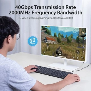 Vention Ethernet Lan Cable CAT8 40Gps 2000Mhz สายเคเบิล RJ45 สําหรับเล่นเกมความเร็วสูงระดับมืออาชีพ