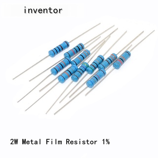 20pcs 2W Metal Film Resistor 2W 1% 0R - 2.2M 47R 51R 56R 62R 68R 75R 82R 91R 100R 110R 120R 130R 150R 160R 180R 200R 220R 240R 270R 300R ohm