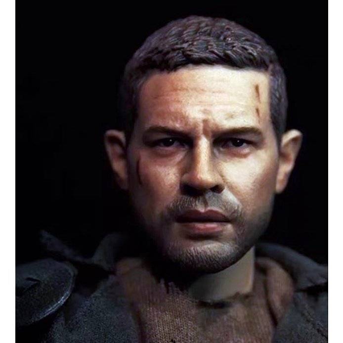 Third Party 1/6 Man Head Sculpture Crazy Max Tom Hardy Tom Hardy Head Sculpture Model